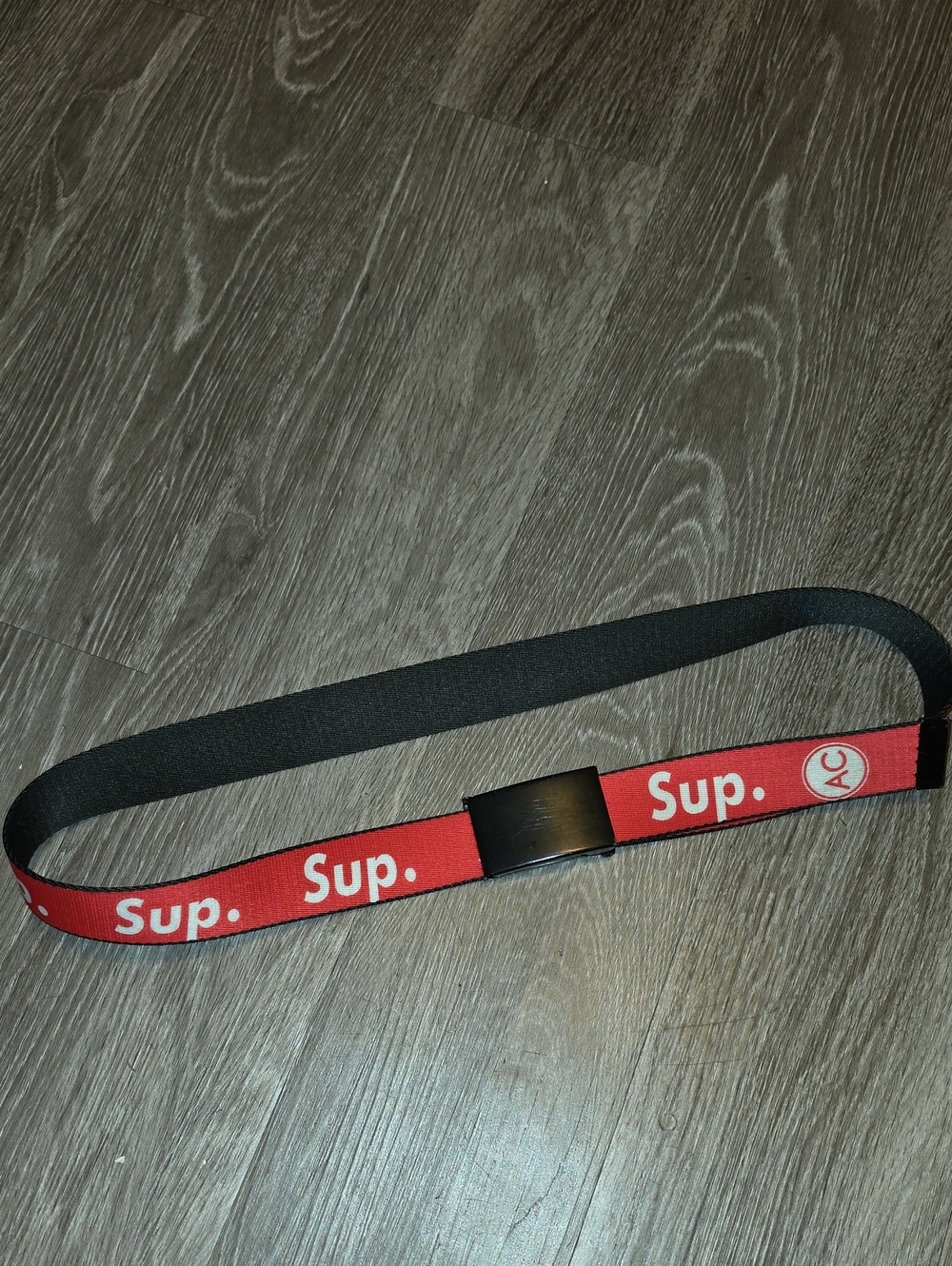 SUPREME Mens Red And Black SUP Belt! Good Condition